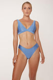 2021 Bikini summer collection Ethically handmade Blue Bralette Bikini Top with padding insert Sunbe Design