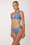 2021 Sunbe Design summer bikini collection Ethically handmade regular blue Bikini bottom