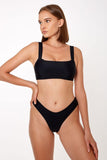 Ethically Handmade Bandeau chic Bikini Top Sunbe Design timeless Brazilian black bikini bottom