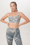 Sunbe Design Montana yoga bandeau Top Valencia long legging ethically handmade sustainable yoga clothes color tie-dye blue