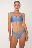 Louisiana Blue Shine Bralette Bikini Top - SUNBE DESIGN